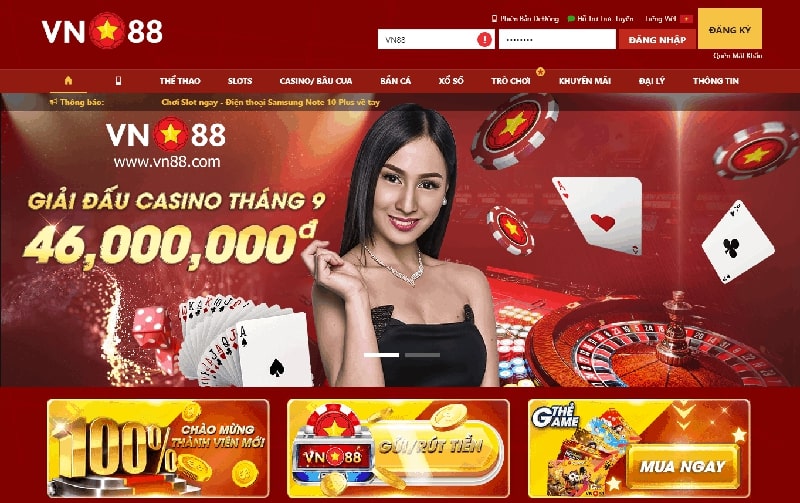 Nhập môn casino tại nhà cái VN88